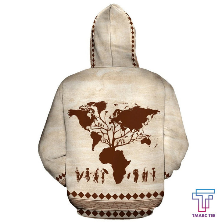 FUNSTUFFPRINT African Hoodie - Root Africa  3D Hoodie and Zip Hoodie