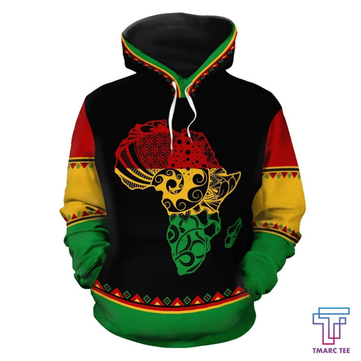 FUNSTUFFPRINT  African Hoodie - Africa Reggae   3D Hoodie and Zip Hoodie