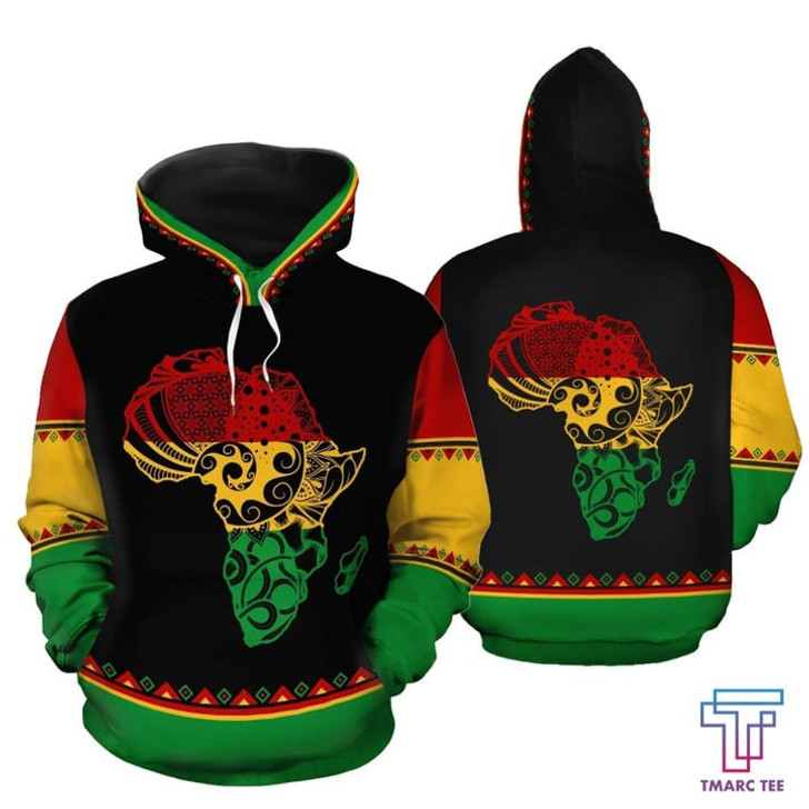 FUNSTUFFPRINT  African Hoodie - Africa Reggae   3D Hoodie and Zip Hoodie