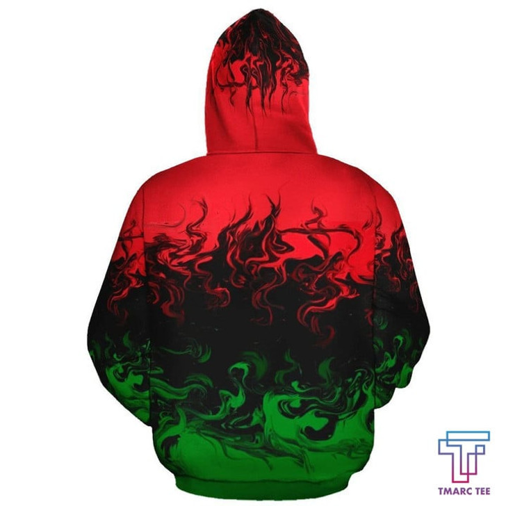 FUNSTUFFPRINT  African Hoodie - Africa RGB Painting Color 3D Hoodie and Zip Hoodie