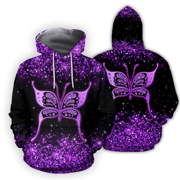 FUNSTUFFPRINT Butterfly Combo  3D Hoodie and Zip Hoodie