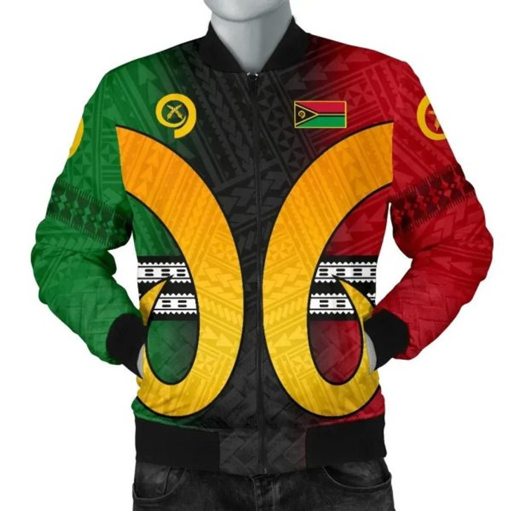 FUNSTUFFPRINT Bomber Jacket Vanuatu Descendants 3D Bomber Jacket
