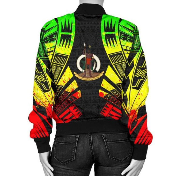 FUNSTUFFPRINT Bomber Jacket Vanuatu Polynesian Tattoo Reggae 3D Bomber Jacket