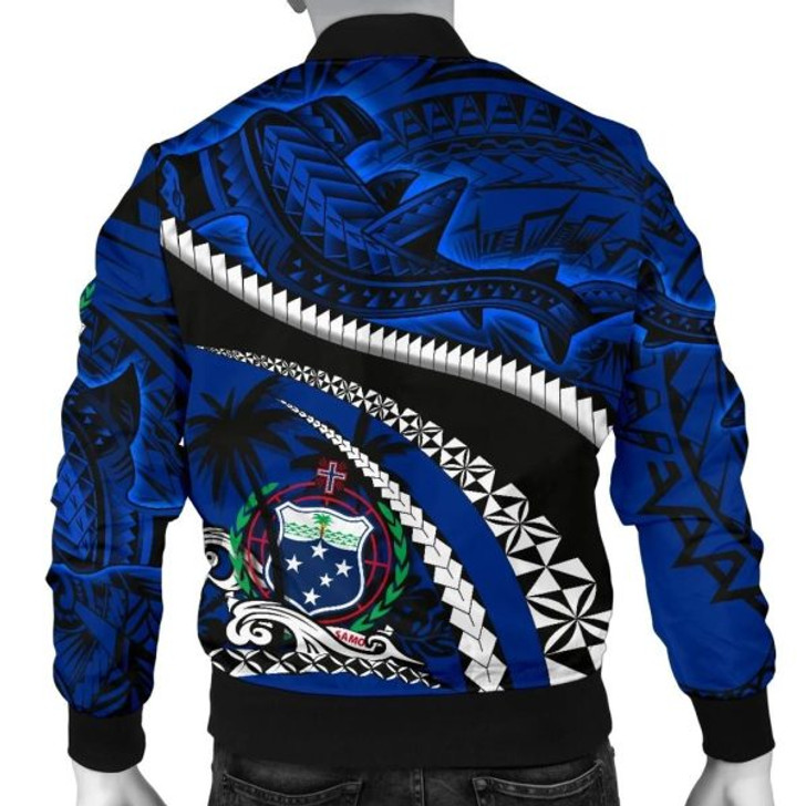 FUNSTUFFPRINT Bomber Jacketamoa Polynesian Shark Tattoo 3D Bomber Jacket