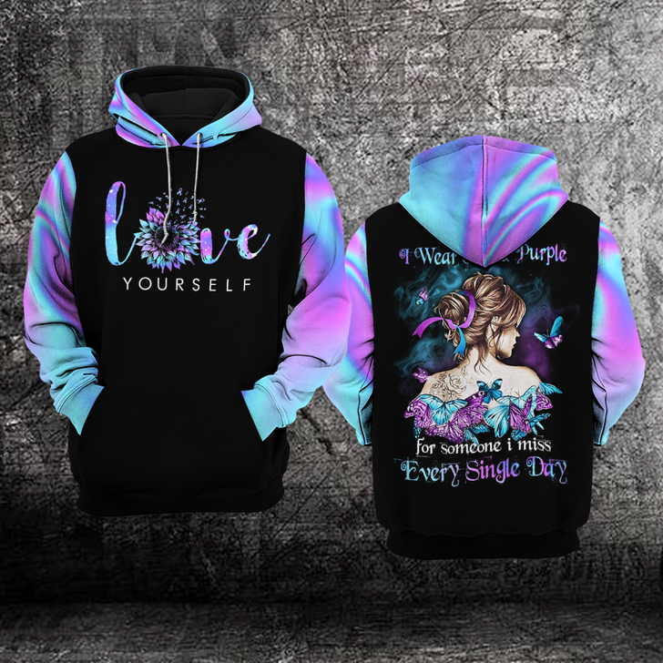 FUNSTUFFPRINT Suicide Prevention Awareness 3D Hoodie and Zip Hoodie