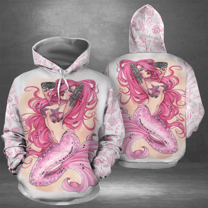 FUNSTUFFPRINT  Mermaid 3D Hoodie and Zip Hoodie