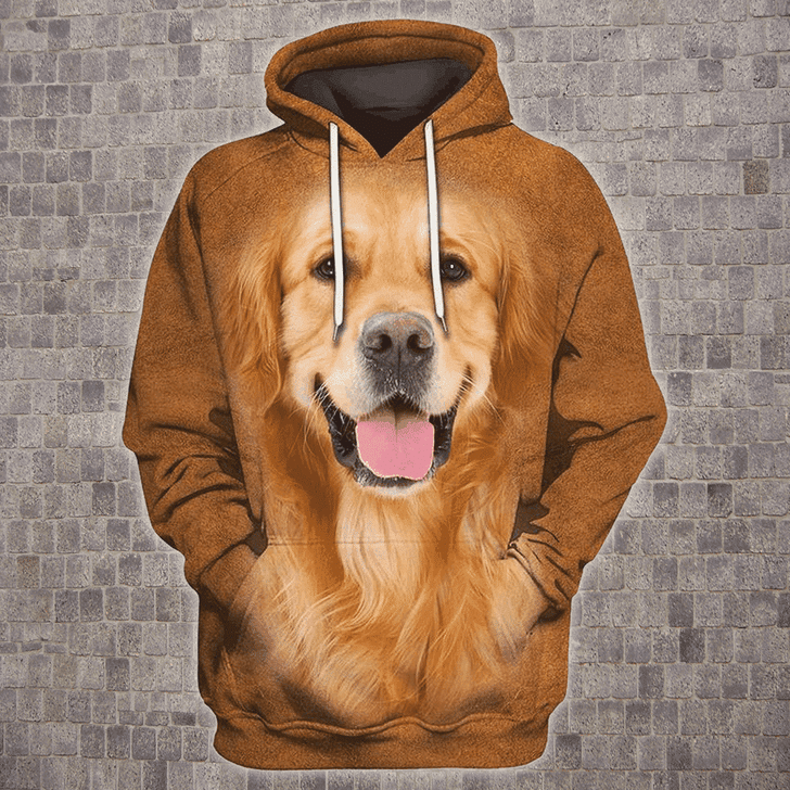 FUNSTUFFPRINT  Golden Retriever Golden Retriever 3D Hoodie and Zip Hoodie