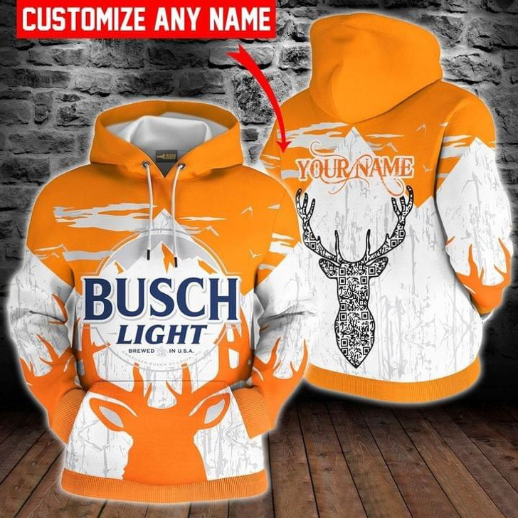 FUNSTUFFPRINT Custom  Busch Light Beer Hunter Full Printing 3D Hoodie and Zip Hoodie
