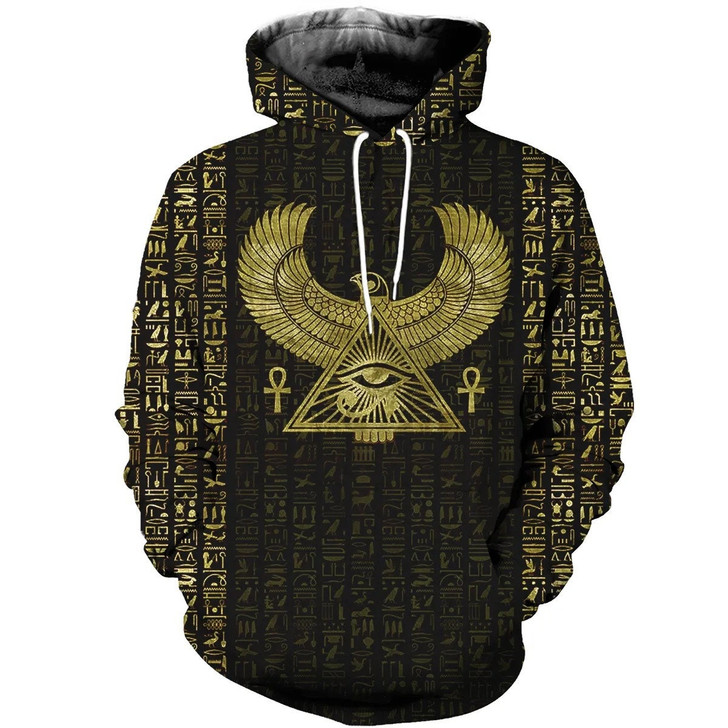 FUNSTUFFPRINT  Eye Of Horus  3D Hoodie and Zip Hoodie