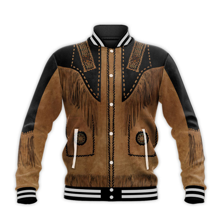 FUNSTUFFPRINT Cowboy Jacket Cosplay 3D Over Printed Unisex 3D Baseball Jacket S3VJ-10001