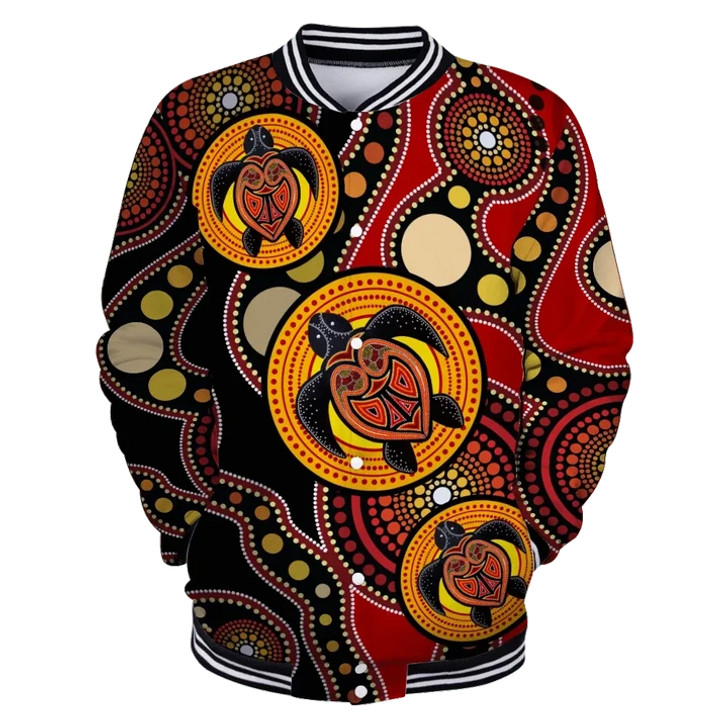 FUNSTUFFPRINT Aboriginal Australia In my heart Baseball Jacket For Men And Women 3D Baseball Jacket S3VJ-10071
