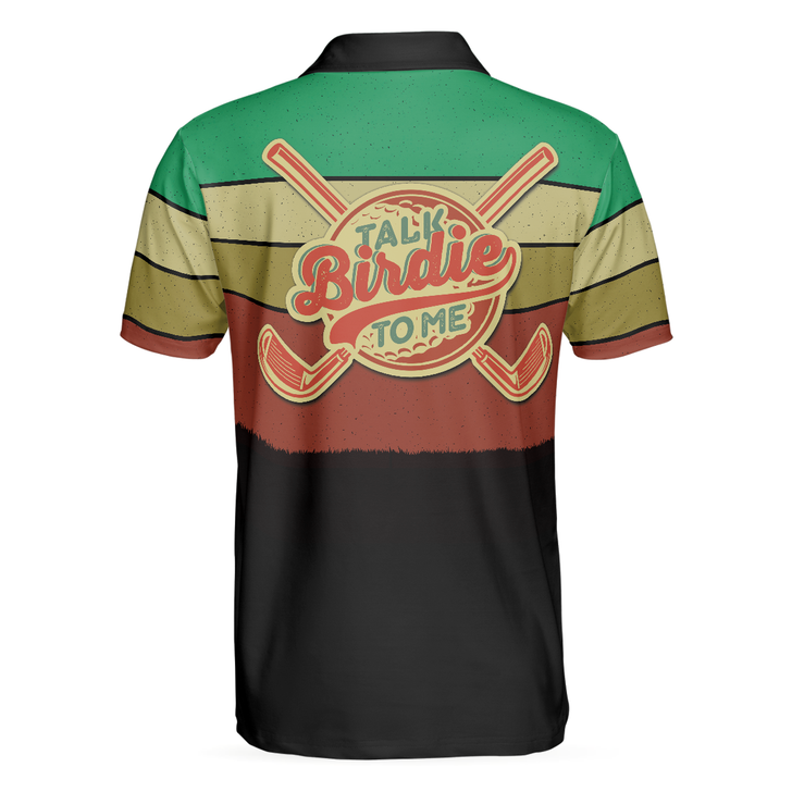 Talk Birdie To Me Polo Shirt For Golf, Vintage Color Palette Polo Shirt, Best Golf Shirt For Men