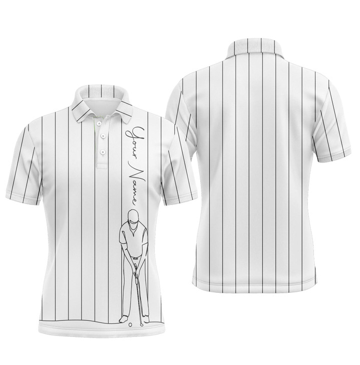 Custom Golf Men Polo Shirt - Custom Name Apparel - Personalized Gift For Golf Lover, Men, Husband, Team, Boyfriend