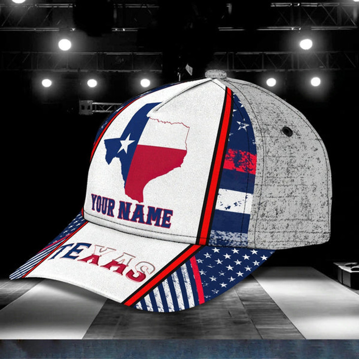 FUNSTUFFPRINT Personalized 3D All Over Print Texas Cap - Baseball Cap God Bless Texas - Pray For Texas Cap Hat 2