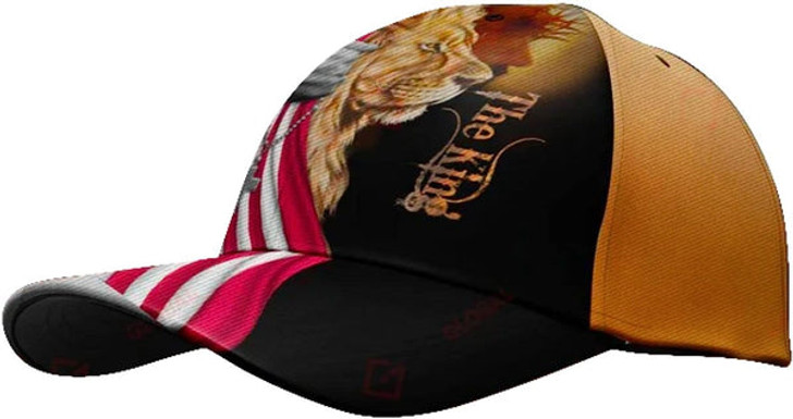 FUNSTUFFPRINT TThe King Jesus Lion Classic Hat All Over Print - Christian Hats for Men and Women