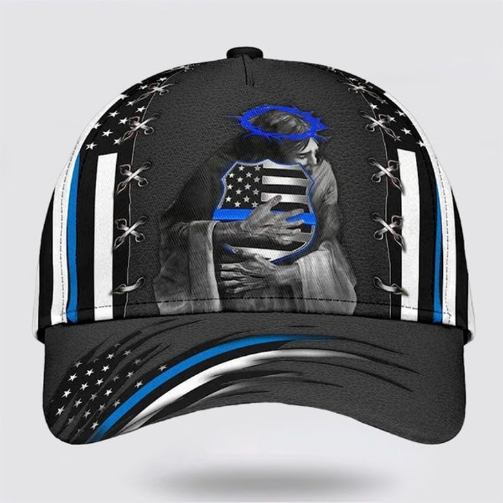 FUNSTUFFPRINT Jesus Hug Baseball Cap - Christian Hats for Men and Women