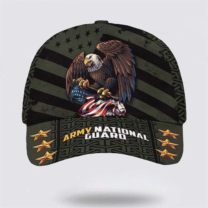 FUNSTUFFPRINT Eagle Army National Guard Baseball Cap - Christian Hats for Men and Women