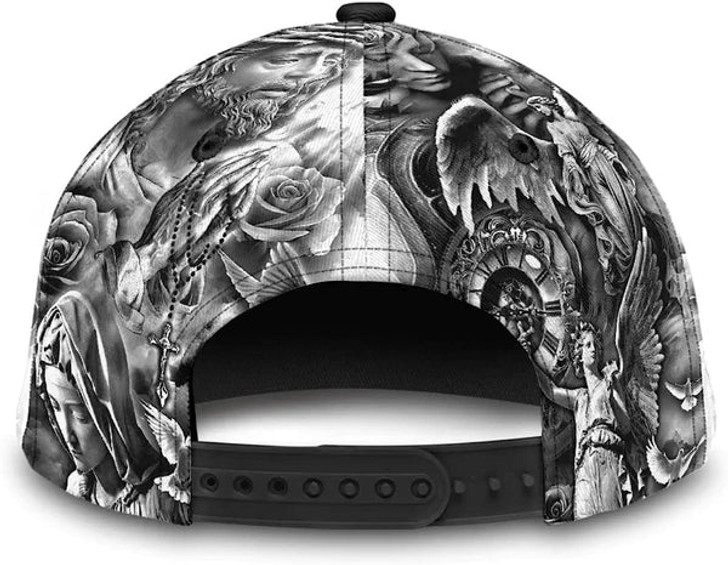 FUNSTUFFPRINT Cross Christian Jesus Baseball Cap - Christian Hats for Men and Women