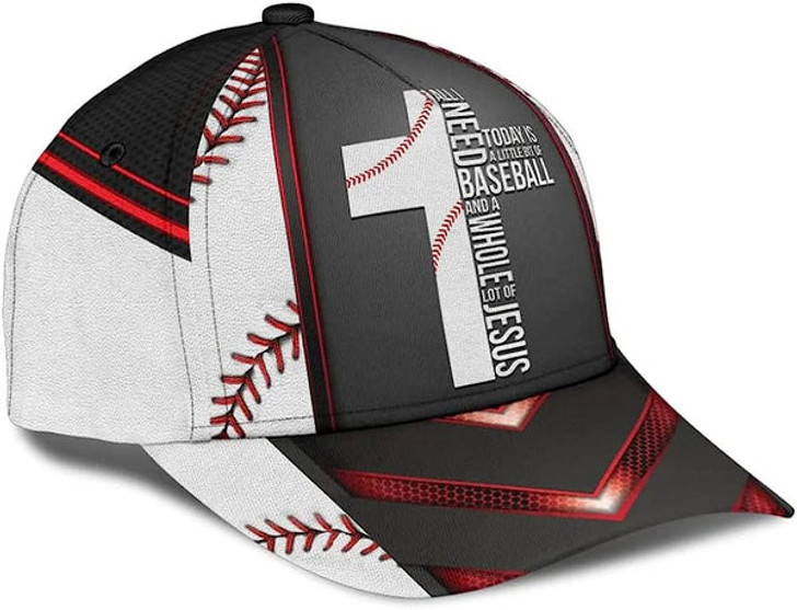 FUNSTUFFPRINT Baseball Jesus Baseball Cap - Christian Hats for Men and Women