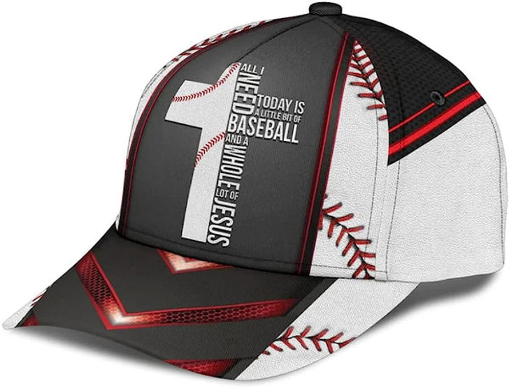 FUNSTUFFPRINT Baseball Jesus Baseball Cap - Christian Hats for Men and Women