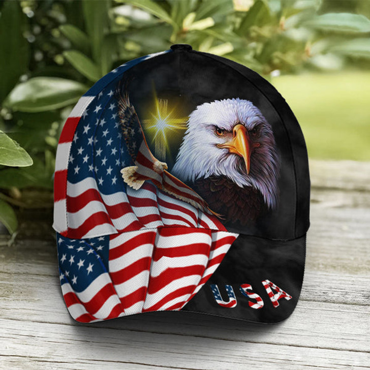 FUNSTUFFPRINT White Eagle Baseball Cap