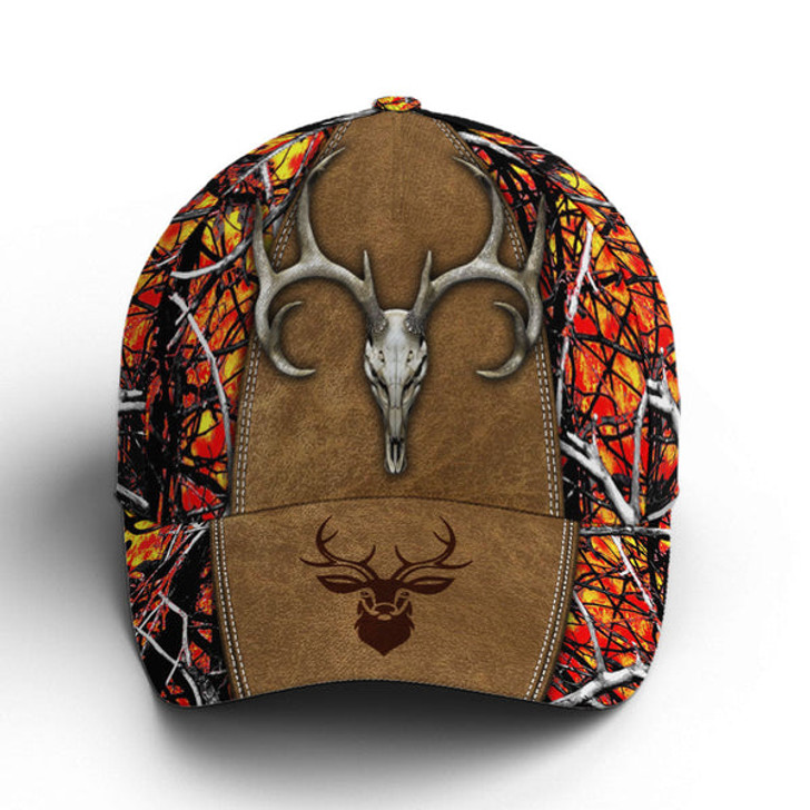 FUNSTUFFPRINT Custom Hunting Camouflage Multicolor Deer Logo Baseball Cap