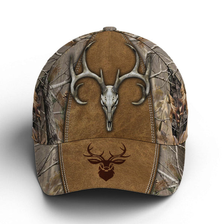 FUNSTUFFPRINT Custom Hunting Camouflage Multicolor Deer Logo Baseball Cap