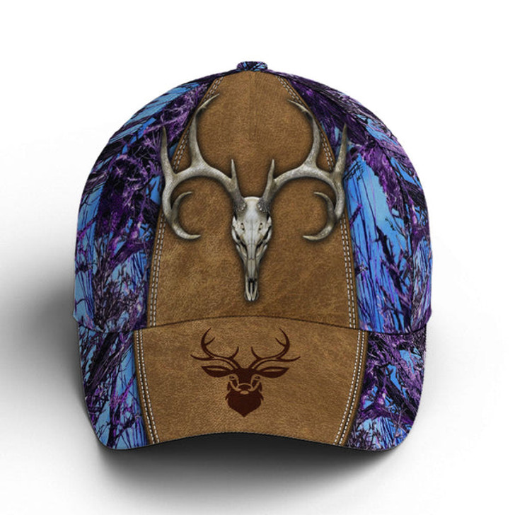 FUNSTUFFPRINT Custom Hunting Camouflage Multicolor Deer Logo Baseball Cap