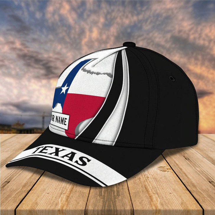 FUNSTUFFPRINT Custom 3D All Over Print Texas Roots Cap Hat - Eagle Texas Classic Cap - Baseball Texas Caps-SBC-10193