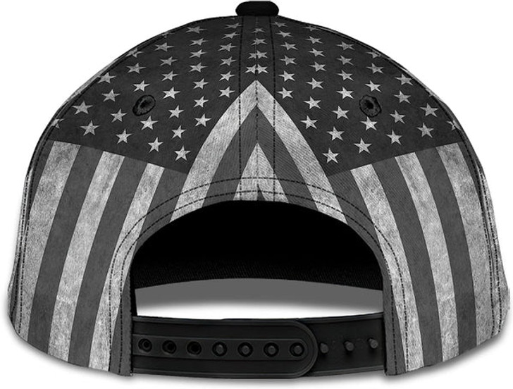 FUNSTUFFPRINT Faith Over Fear God With Cross And American Flag All Over Print Baseball Cap - Christian Hats For Men Women
