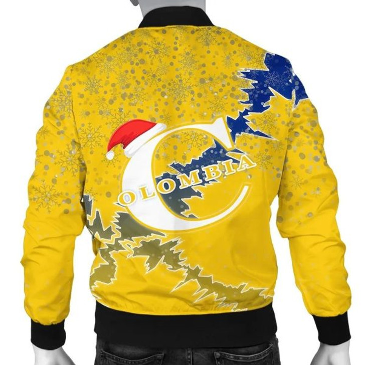 FUNSTUFFPRINT Colombia Christmas Coat Of Arms Men Bomber Jacket X Style 3D Bomber Jacket