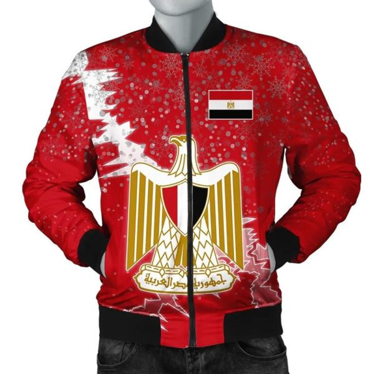 FUNSTUFFPRINT Egypt Christmas Coat Of Arms Men Bomber Jacket X Style 3D Bomber Jacket