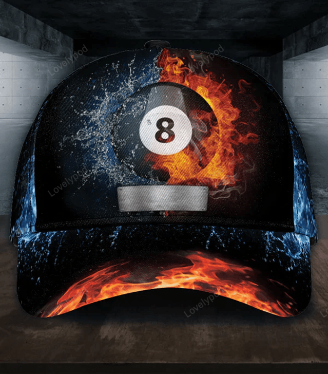 FUNSTUFFPRINT  Personalized Billiard Classic Cap, Gift for Billiard Snooker Lovers, Billiard Snooker