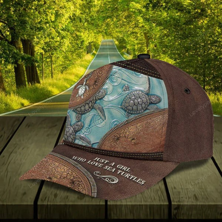 FUNSTUFFPRIT Personalized Turtle Classic Cap, Turtle Gift for Women