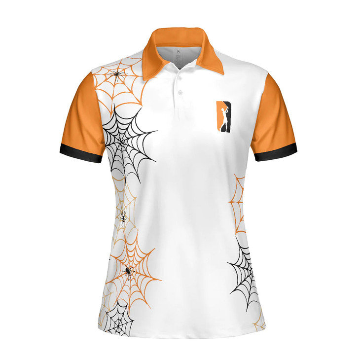 Witch Halloween Women Polo Shirt, Just A Girl Who Loves Golf Not A Witch Golf Short Sleeve Shirt, Halloween Gift For Female Golfers