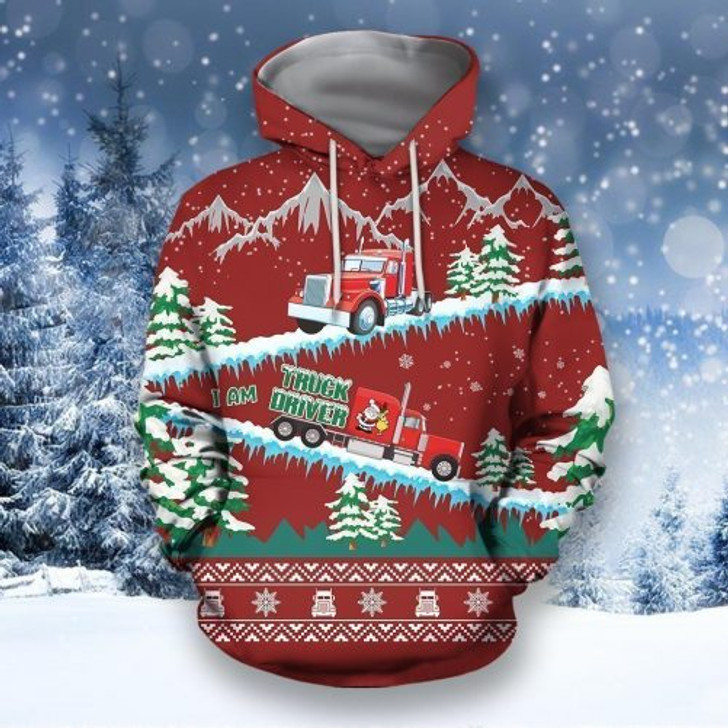 FUNSTUFFPRINT Trucker 3D Hoodie I Am Truck Driver Gift For Christmas  3D Hoodie and Zip Hoodie