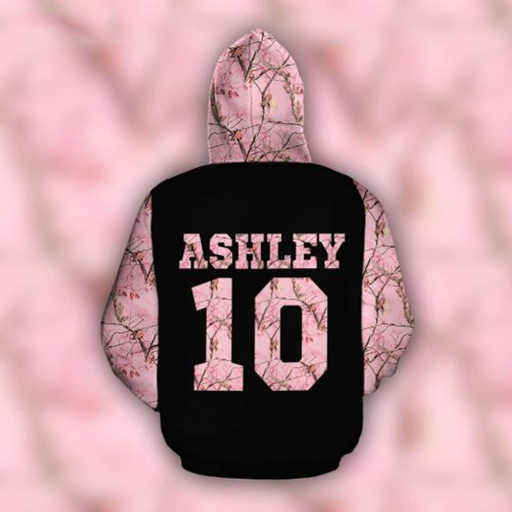 FUNSTUFFPRINT  Personalized Hunting Camo 3D All Over Hoodie Clyde Bonnie  3D Hoodie and Zip Hoodie