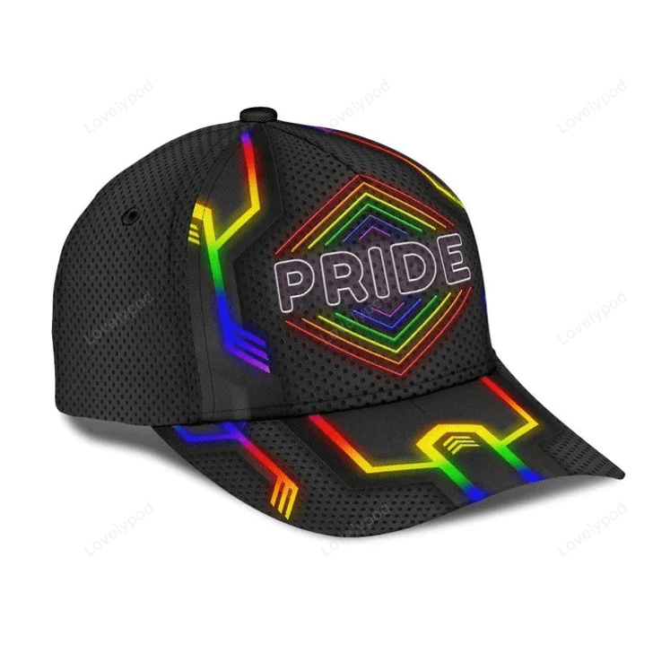 FUNSTUFFPRIT Pride Rainbow Color Baseball Cap For Lgbt, Pride Cap, Lgbt Accessories, Transgender Cap Hat
