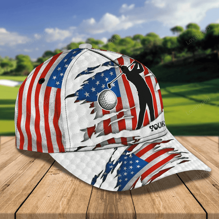 FUNSTUFFPRIT Customized 3D All Over Print Mens Golf Cap For Mens, Birthday Gift For Golf Man, Golfer Friends Best Gifts-SBC-10723