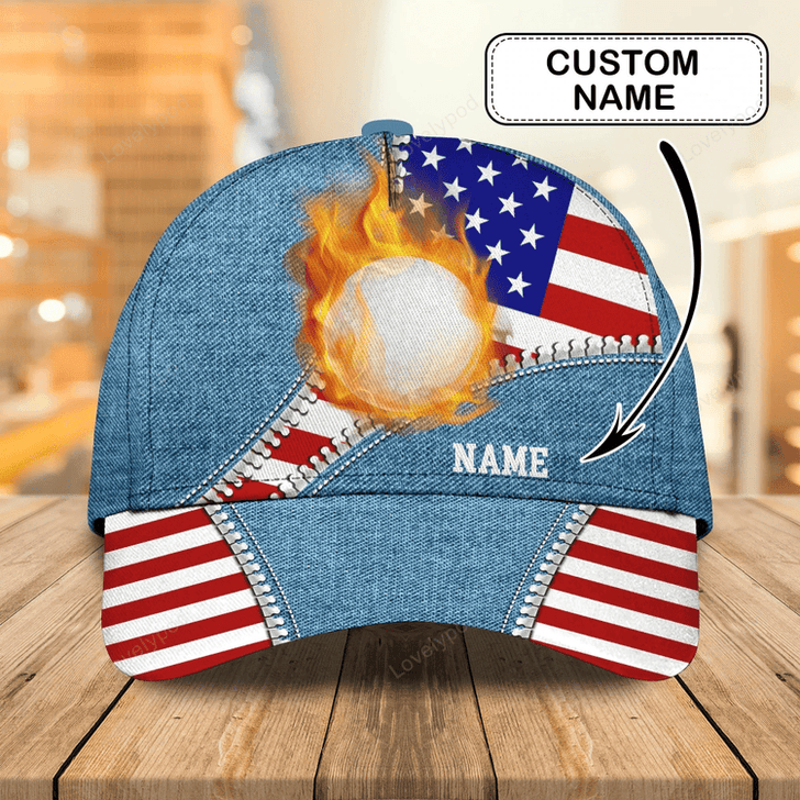FUNSTUFFPRIT Custom With Name Cap For Golf Man, Summer Golf Cap For A Golfer, Golf Hat