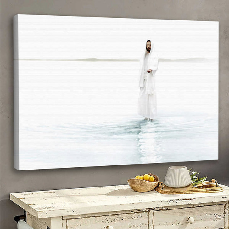 Jesus Walks On Water Canvas Poster - Jesus Canvas Painting - Jesus Canvas Art - Jesus Poster - Jesus Canvas - Christian Gift - Ciaocustom