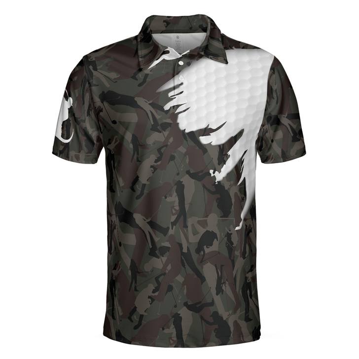 Time Spent On Golf Course Polo Shirt, Camouflage Golf Shirt With Sayings, Best Golf Shirt - Perfect Gift For Women