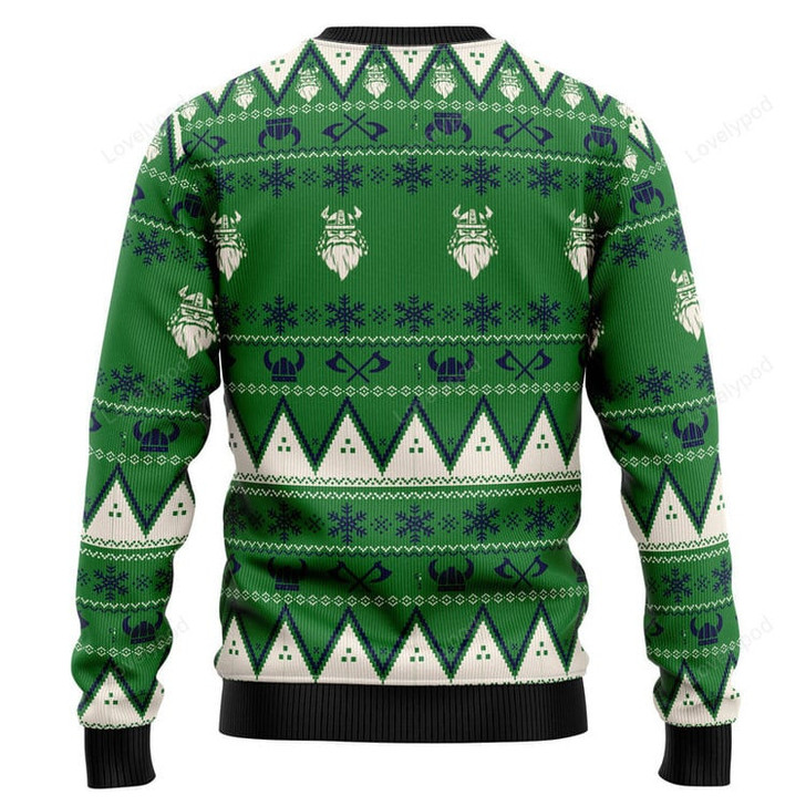 FUNSTUFFPRINT Amazing Viking valhalla-la Ugly Christmas Sweater Ugly Sweater