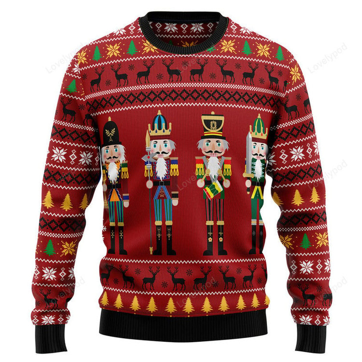 FUNSTUFFPRINT The Nutcracker Ugly Christmas Sweater for men and women Ugly Sweater