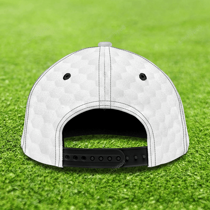 FUNSTUFFPRIT Personalized 3D Full Printed Cap For Girl Love Golf And Dog, 3D Golf Cap Hat For Her-SBC-10947