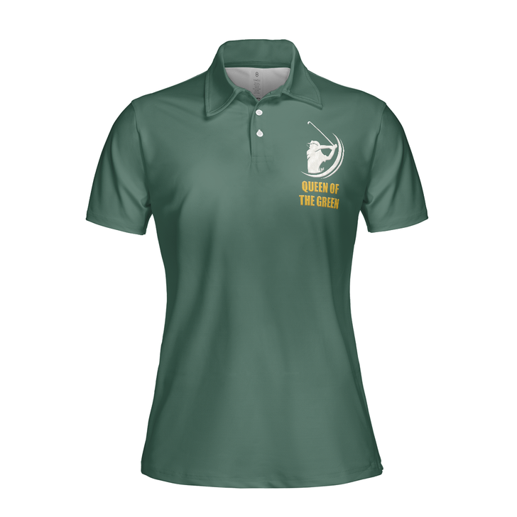 Queen Of The Green Golf Polo Shirt Short Sleeve Women Polo Shirt