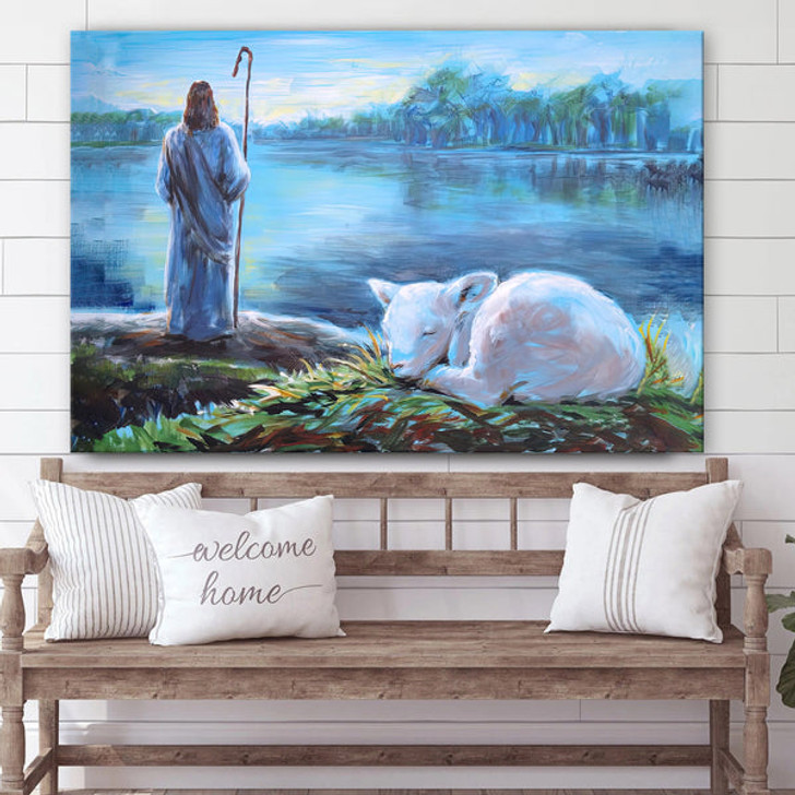 Jesus Rest In The Lord Canvas Posters - Jesus Canvas Pictures - Christian Canvas Art