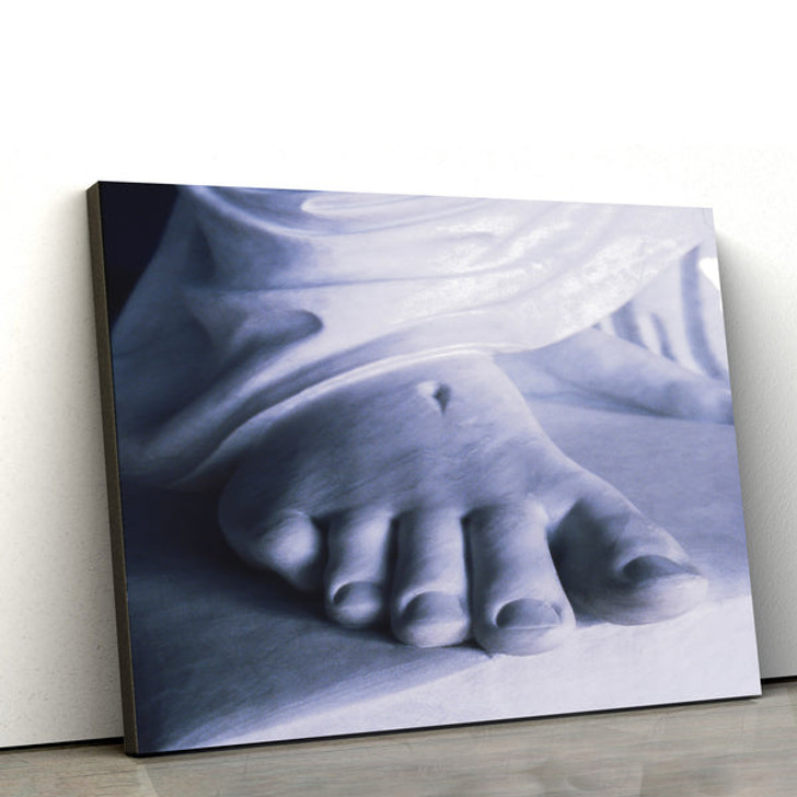 Christus Foot Canvas Wall Art - Christian Canvas Pictures - Religious Canvas Wall Art