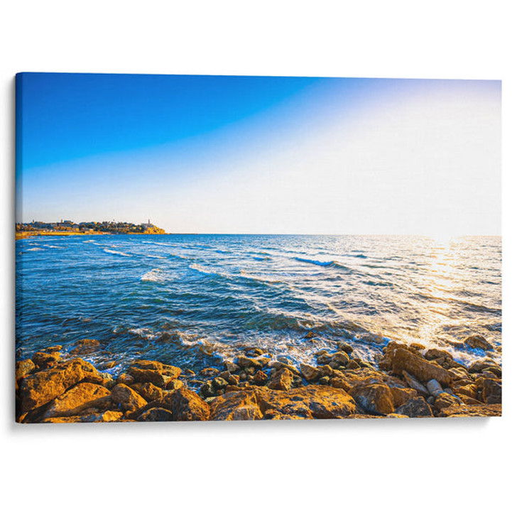 Jaffa Port Gateway To The Promised Land Canvas Wall Art - Large Wrapped Canvas Art