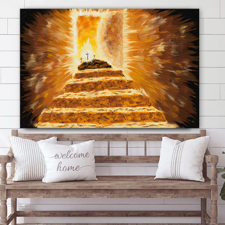 The Empty Tomb Canvas Pictures - Easter Canvas - Christian Canvas Wall Art